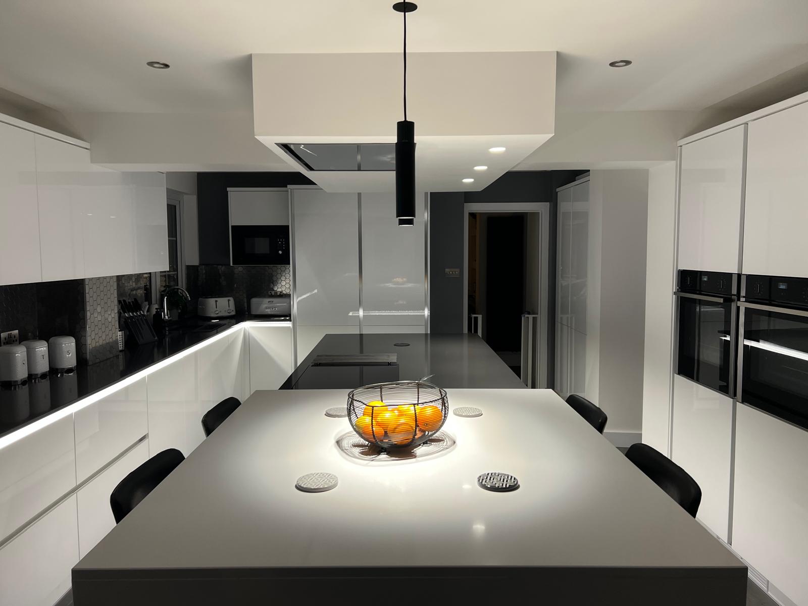 Domestic Electrical wiring in a kitchen